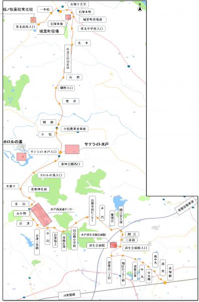 『石塚・赤塚線路線図』の画像
