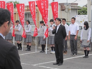 『町長フォトニュース　さわやかマナーアップキャンペーン』の画像