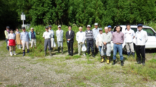 『町長フォトニュース　久慈川・那珂川一斉クリーン作戦　集合写真』の画像