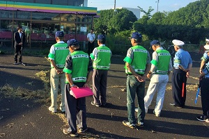 『町長フォトニュース　夏季における犯罪抑止活動に伴う防犯キャンペーン』の画像