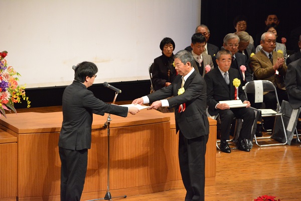 『町長フォトニュース　11月30日　平成29年度城里町表彰式典・社会福祉大会』の画像