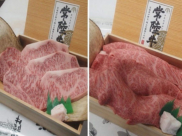 常陸牛サーロイン&肩ロース霜降りすき焼用